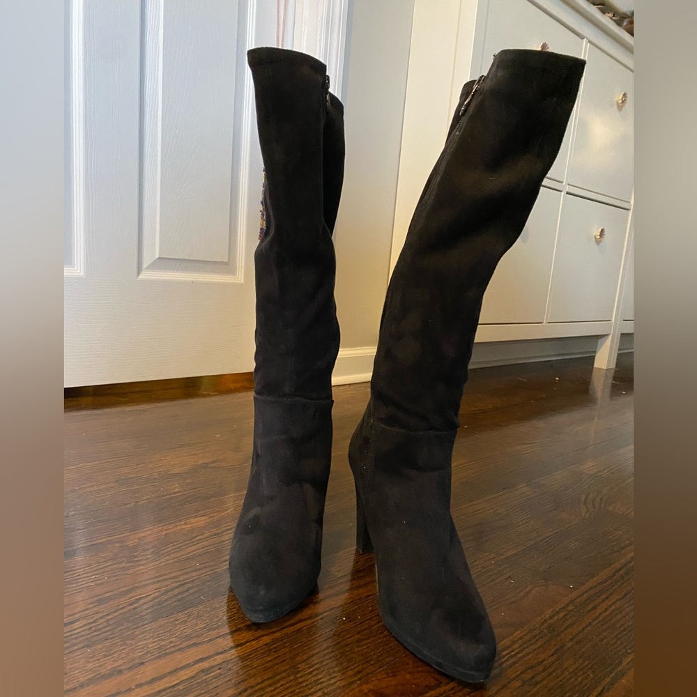 Tahari Black Heeled Boots for Women